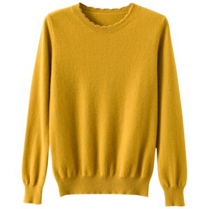 Soft and waxy casual lace round neck bottoming shirt for women new style cashmere autumn and winter sweater long sleeve knitted sweater loose