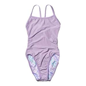 Hoog professional new swimsuit women's conjoined body is thin and covered with belly training sports triangle fine glitter adult swimsuit
