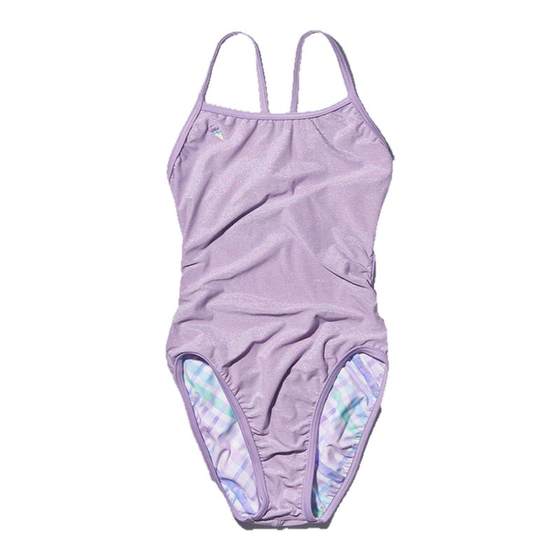 Hoog professional new swimsuit women's conjoined body is thin and covered with belly training sports triangle fine glitter adult swimsuit
