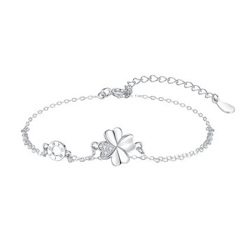 
vana lucky four leaf clover bracelet women's sterling silver
