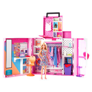 Barbie doll double -layer Dream Wardrobe Princess Castle girl changing toy social interaction family gifts
