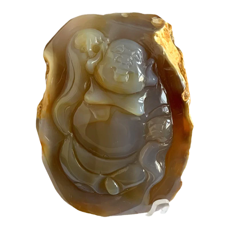 弥勒自尊 瑪瑙 美術工芸品