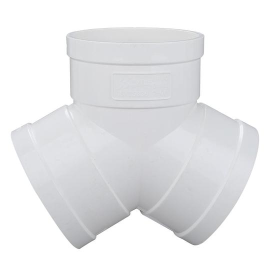 Top Built Y-Shaped Three-Way PVC Exhaust Pipe Plastic Joint 110 System ...
