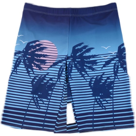 Beach pants men's quick -drying and loose can go to the water swimming trunks large size men's embarrassing seaside vacation five -point swimming trunks