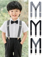 Детские эластичные регулируемые подтяжки, штаны для мальчиков, комбинезон, в корейском стиле