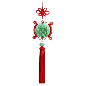 
Car pendant access safe Chinese knot car hanging round fortune Chinese red New Year transfer pendant car interior