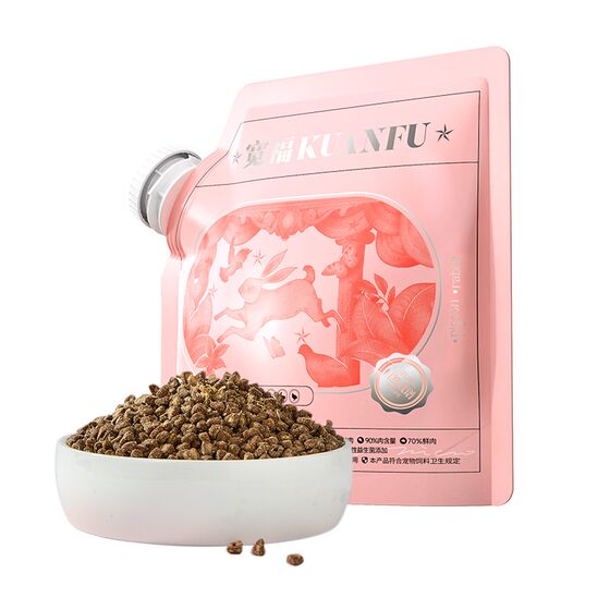 Kuanfu Natural Recipe Fresh Meat Cat Food Full Price Gluten-Free High Protein to Kitten General Full-term Nutritional Main Food