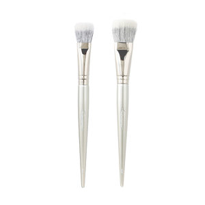 
Guo Xiaoniu flat head dot paint brush double-layer wool bristles blush brush animal hair contour brush Cangzhou makeup brush
