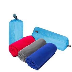 Fleece envelope style adult sleeping bag, nap time air conditioning blanket, outdoor camping travel, dirt proof inner liner, double-sided plush thickening