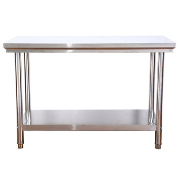 Double-layer stainless steel workbench operating table and loading table
