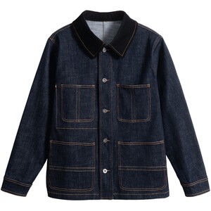 Dad's spring coat, men's middle-aged and elderly denim jacket, loose multi pocket men's clothing, elderly grandfather's spring and autumn clothes