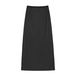 
pusumede intellectual commuting high waist suit skirt women's design sense of rear slit temperament straight long skirt