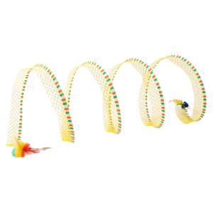 Cat tunnel teasing cat stick kitten toy cat channel bell, feather mouse, biting kitten, self -relief artifact