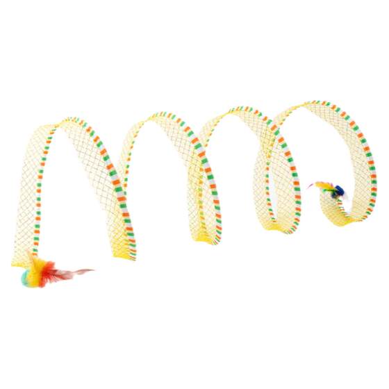 Cat tunnel teasing cat stick kitten toy cat channel bell, feather mouse, biting kitten, self -relief artifact