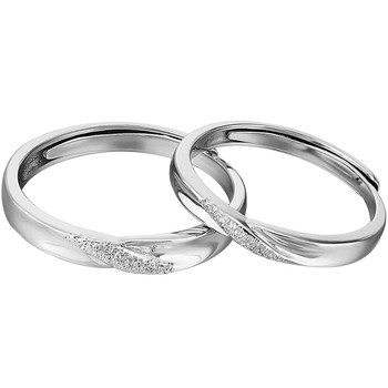 Kader's shining couple ring women's sterling silver pair
