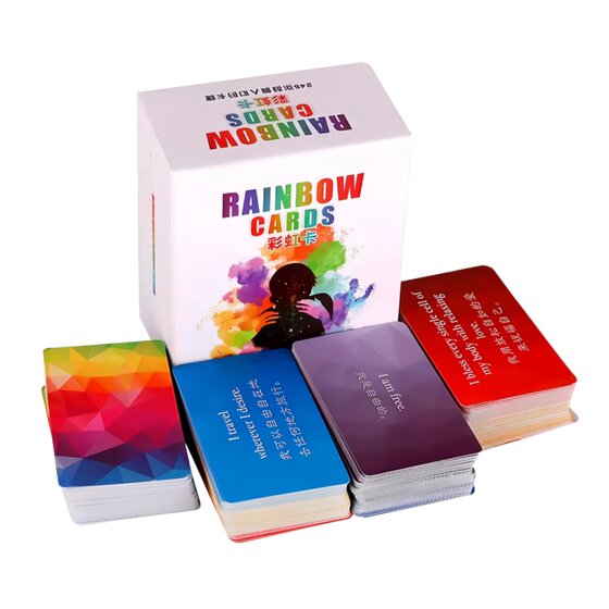 
Rainbow Card Color of Life Positive Psychology Wishing Card Healing Card Casual Party Game Ruth's Same Style