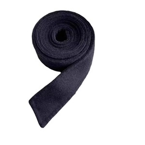 Double-sided wool wool belt tweed coat strap dark gray burgundy jacket decoration accessories men and women waist cloth