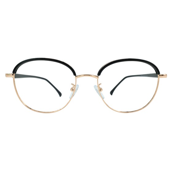 Myopia glasses for women can be paired with a small red book, half frame eyebrow, glasses frame, internet celebrity, plain face, oval frame glasses frame