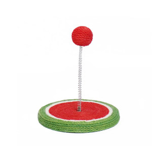 
Zeze cat toy kitten self-pleasure play fruit hemp rope spring ball toy swing ball milk cat teasing stick