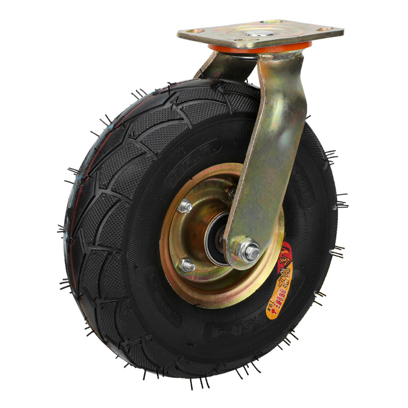 Yichen 10-Inch Rubber Inflatable Caster Wheel - Universal Trolley ...
