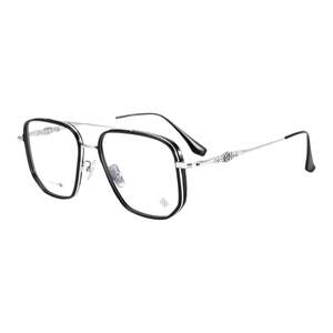 
Double-beam pure titanium ultra-light men's large-face and large-frame glasses frame 160mm for fat men can be equipped with astigmatism and color-changing myopia glasses