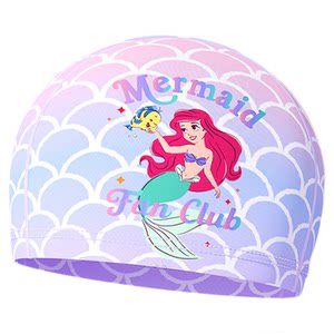 
Disney children's swimming cap for boys and girls with long hair, sun protection fabric, cute and good-looking baby, professional swimming training