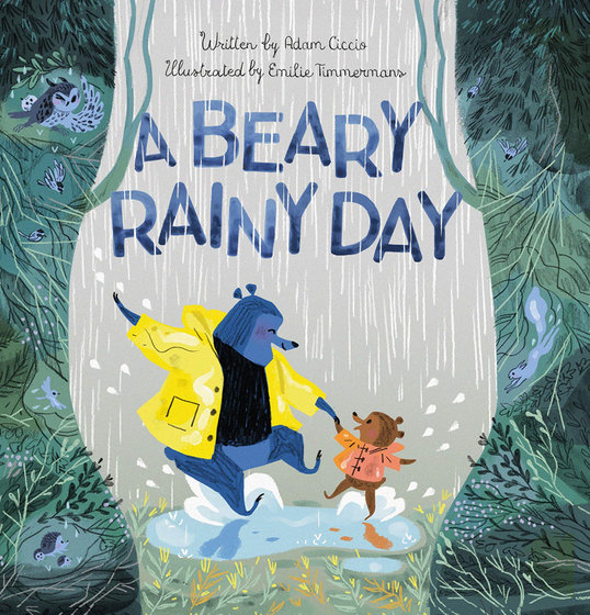 스팟 수입 영어 원본 버전 A Beary Rainy Day 어린이 영어 깨달음 독서 그림책 클라비스 출판 하드커버 이야기책