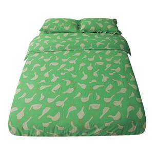Langlang Little Poor Goose Cute Animal Single Pediament Set the Cotton Double Layer Double Lauret Slit List is a bed bed pillow sleeve
