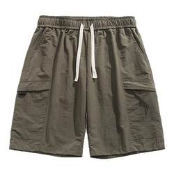 STA thin ice silk shorts men's trendy sports pants