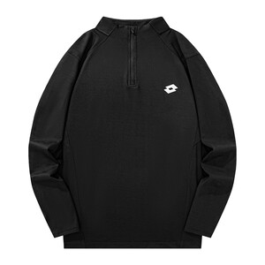 
LOTTO men's plush long-sleeved T-shirt 2026 spring and autumn new half-high collar bottoming casual sports top