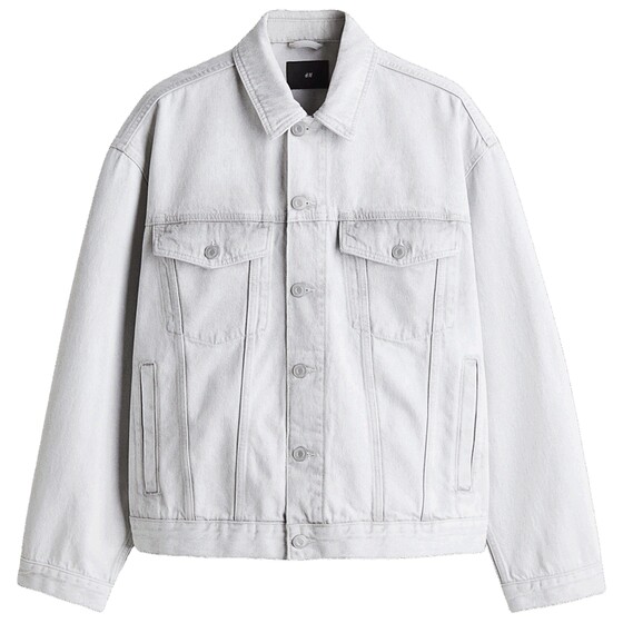 
HM spring men's fashion casual loose denim jacket 1294784