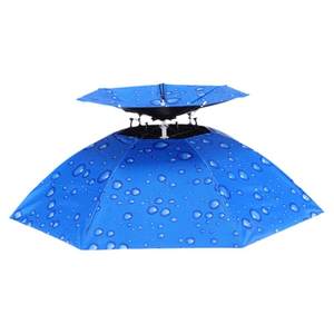 Umbrella hat, umbrella hat, fishing head, sun umbrella, outdoor tea picking, environmental sanitation, sun protection, hat, umbrella, folding large size