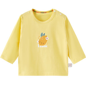 
Children's long-sleeved T-shirt Spring and Autumn Summer Pure Cotton Children's Thin Autumn Clothes for Women and Boys Bottom Baby Top Baby Clothes
