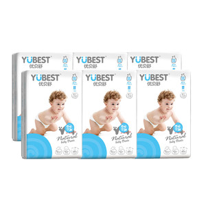 
UBeishu Youqu pull-up pants for babies, light and breathable, XXL size, 72 pieces, male and female baby diapers, dry and soft
