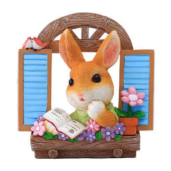 Cute windowsill rabbit wall hangings tree hangings

