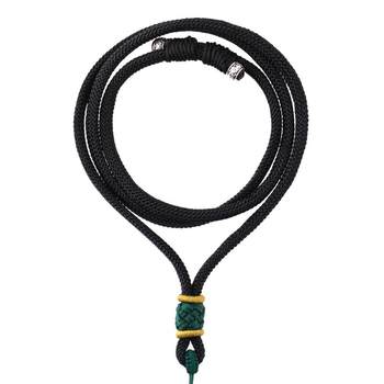 Hand-woven necklace rope for men's Buddhist pendant lanyard