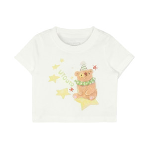 
Big-eared elephant girls cartoon printed short-sleeved T-shirt 2026 summer new style Baoer pure cotton versatile short thin top