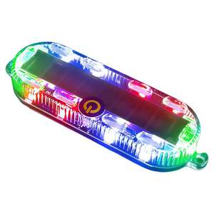 
Automobile and motorcycle electric vehicles anti-rear collision solar flash warning light without wiring width LED night rear tail light