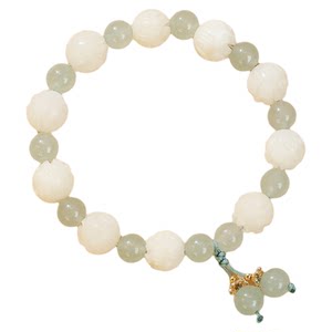 
[Puoshan Official] Natural Bodhi Agate Good Luck Bracelet for Women's Bracelet Transfer Beads Buddhist Beads Hand Dressing Gift