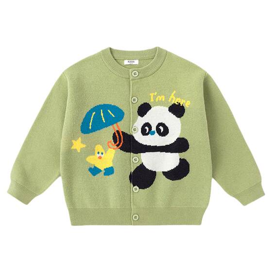 
Dudu baby sweater children's sweater spring and autumn boys' tops fashionable girls and children's clothing foreign style new style