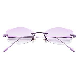 With pure titanium -free myopia glasses frame female ultra -light glasses, color -changing anti -blue light anti -radiation is the finished product
