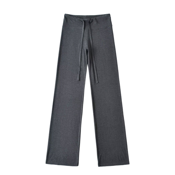 
Latte girls spring and summer fitness pants casual pants high waist wide-leg pants slimming women versatile sports modal fabric