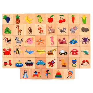 
Montessori teaching aids children looking for shadow pairing toys puzzle board picture card wooden early childhood education baby animal pairing