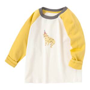 
Brand discount official flagship boys long-sleeved T-shirt children's tops Spring Baby Fashion Cotton Casual Base Shirt