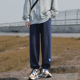 Спортивные осенние демисезонные японские ретро штаны для отдыха, свободный крой, в американском стиле