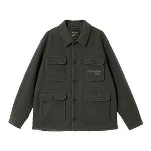 
Jack Jones Spring and Autumn New Logo Embroidered Leather Label Loose Woolen Coat Men's Clothing