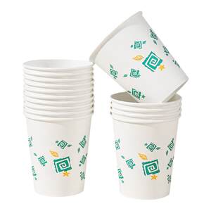 100 one -time paper cup thickened home boutique commercial tea cup hot and cold drink milk cup picnic camping
