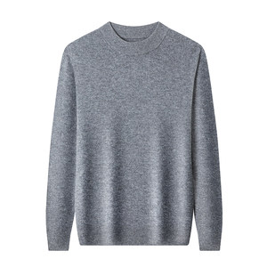 Ordos men's thickened cashmere sweaters half -neck -of -neck knitted sweater, woolen sweater, dad puts sweater