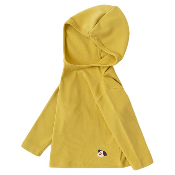 
Baby hooded T-shirt spring boys' bottoming shirt new baby girl long-sleeved top t cute children's top spring clothing