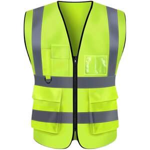 Reflective safety vest vest construction site construction traffic sanitation clothes fluorescent work clothes customized men's cycling jacket